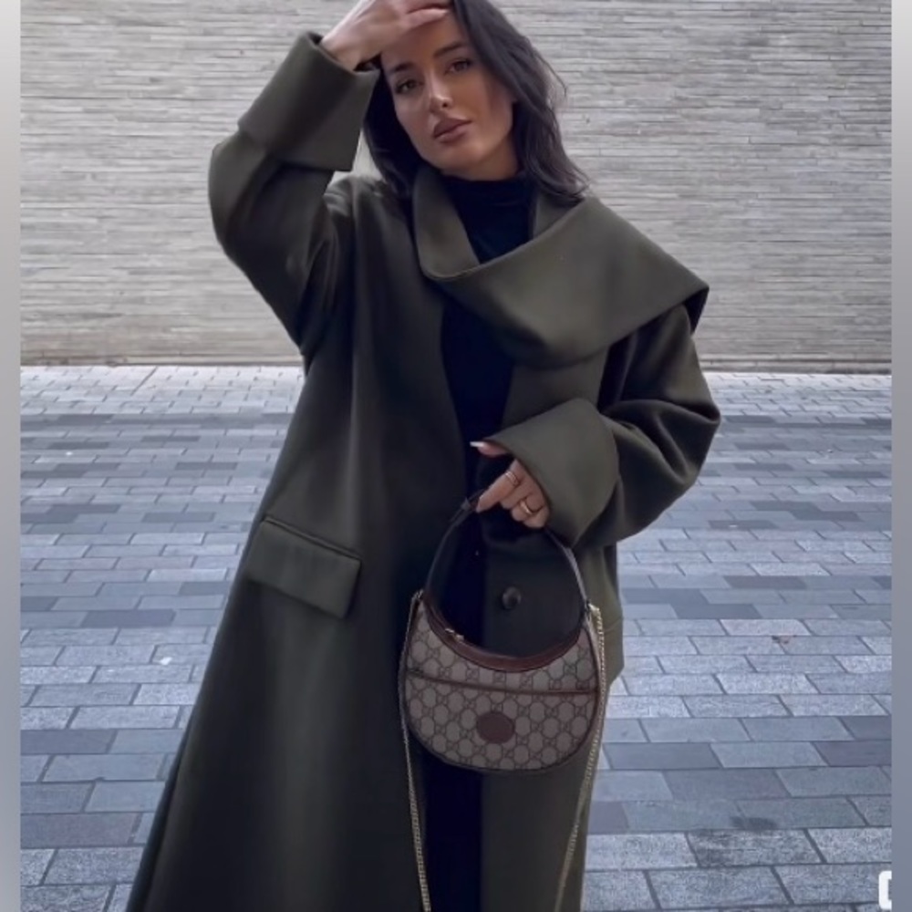 Zara Wool Scarf Coat